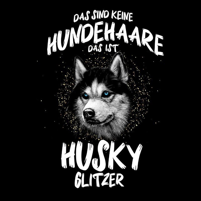 Husky Glitzer Schlittenhund Huskies Geschenk