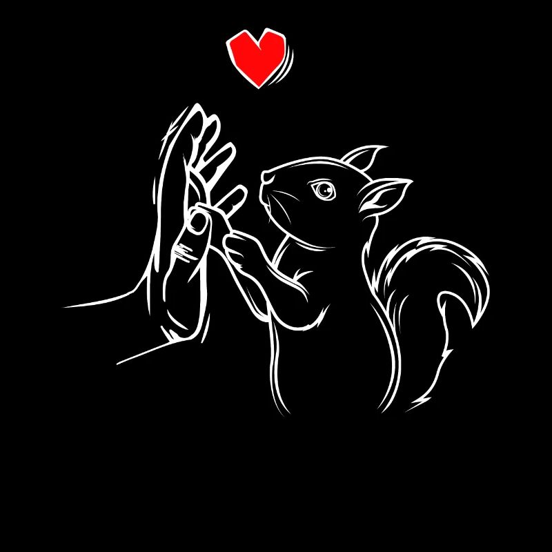 Eichhörnchen Liebe Kinder Damen Geschenk