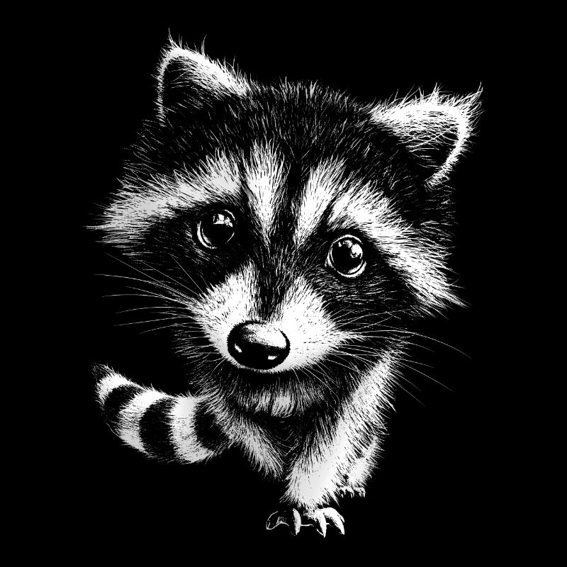 Bébé raton laveur