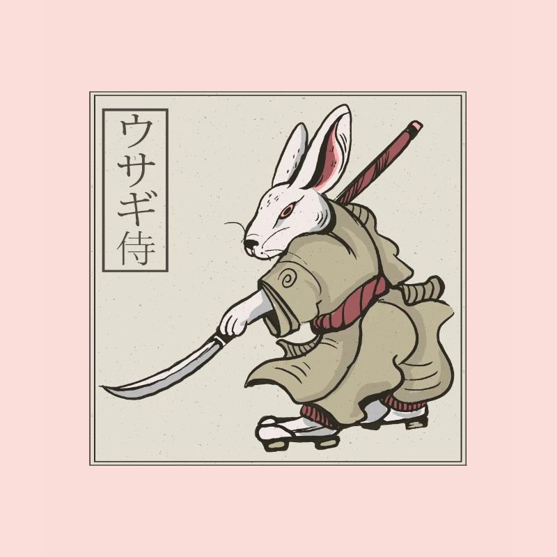 Samouraï de lapin d'art japonais avec épée