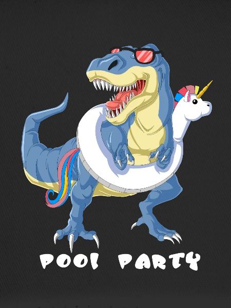 dinosaur pool party