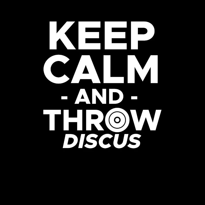 Keep Calm And Throw Discus Discus Lanceur De Discussion T-shirt