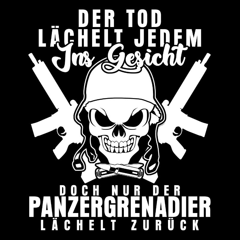 Panzergrenadier lustiger Spruch Schädel