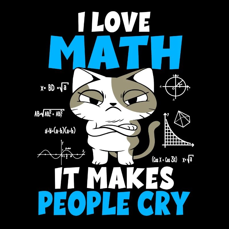 Mathematics Students Math Teacher Cats Gift