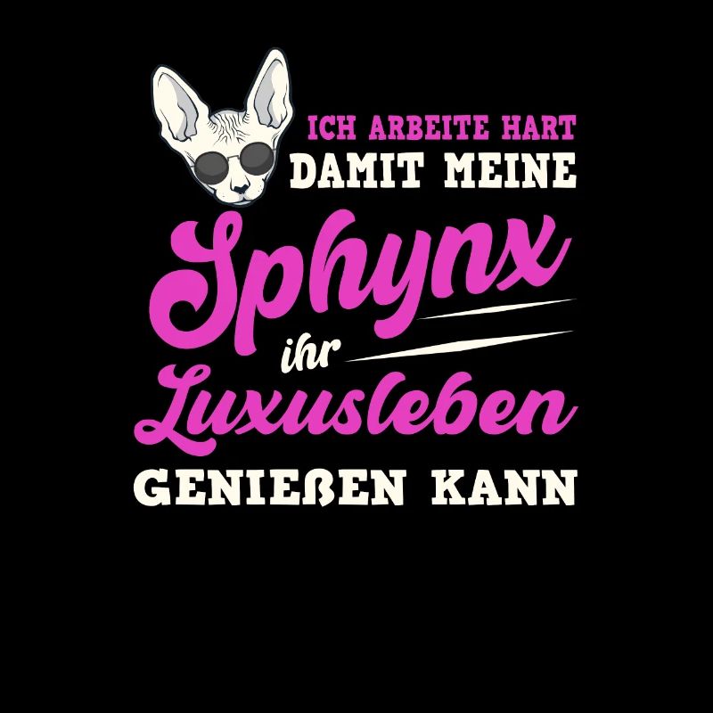 Sphynx Katze Katzen Cat Nacktkatze Gothik Spruch