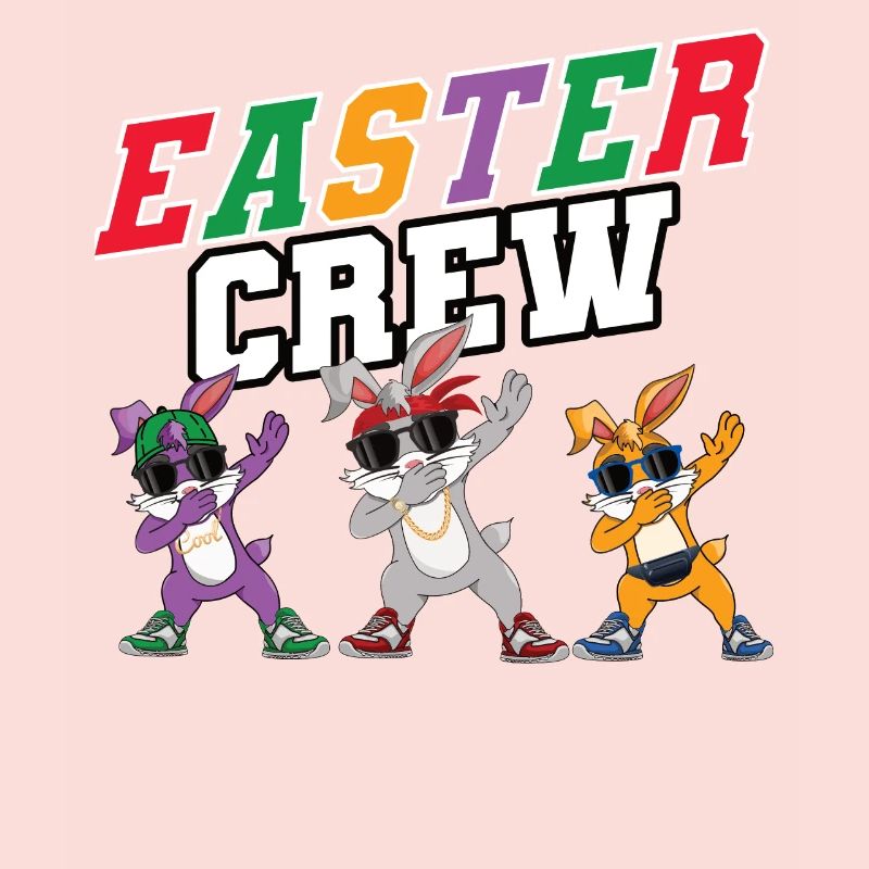 Dabbing Easter Crew