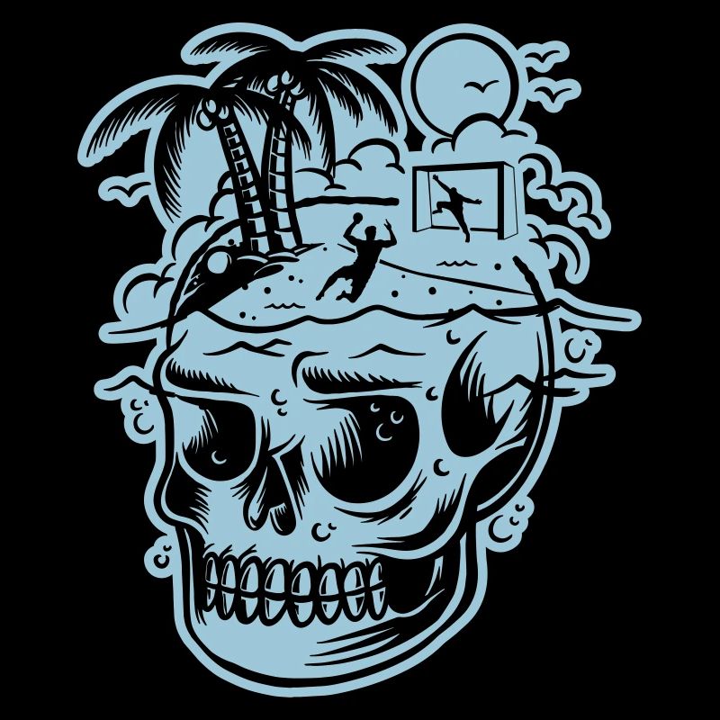 Skull beach handball or die