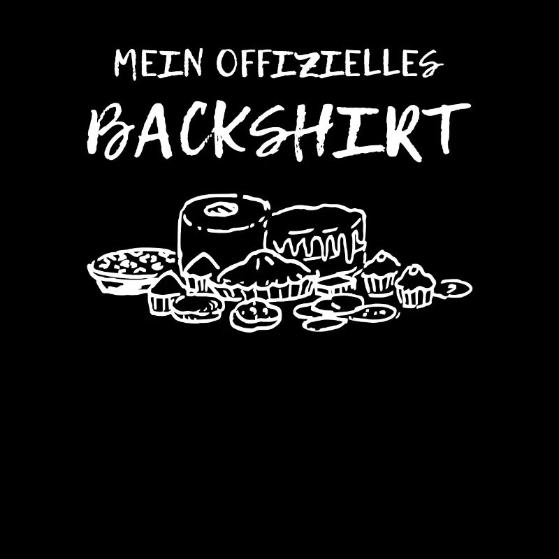 Backshirt Design mit Kuchen, Muffin