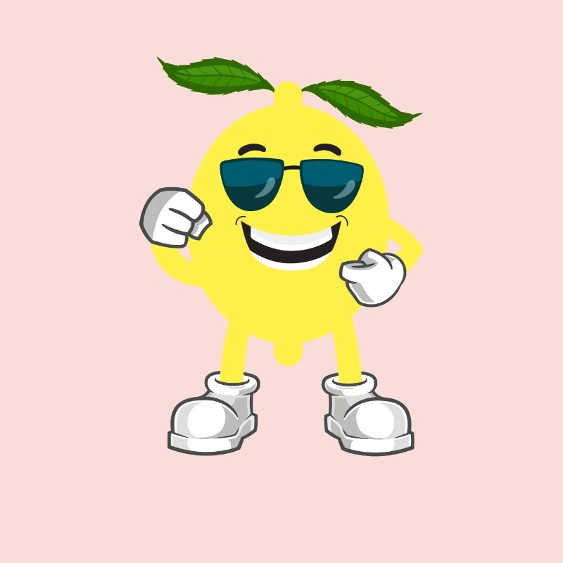 Funny Lemon Summer Fruit Design