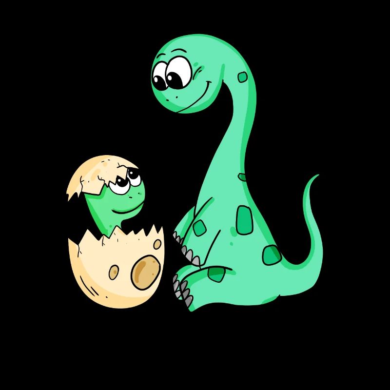 Dinosaur with Baby Dinosaur