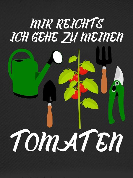 Tomaten und Tomate Spruch