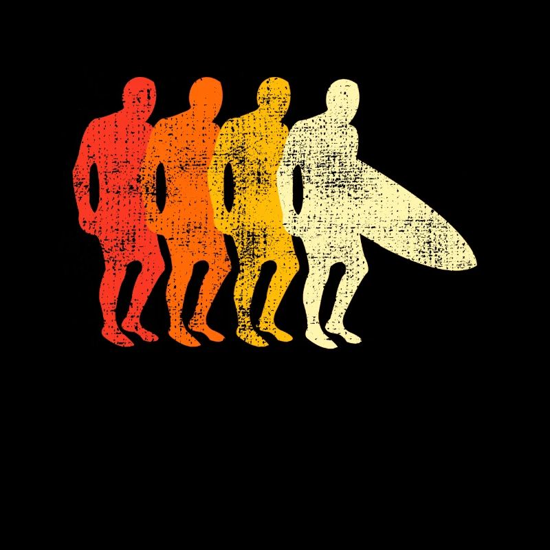 Retro Surfing Surfer