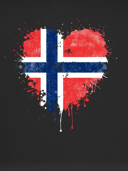 Norway Flag Heart
