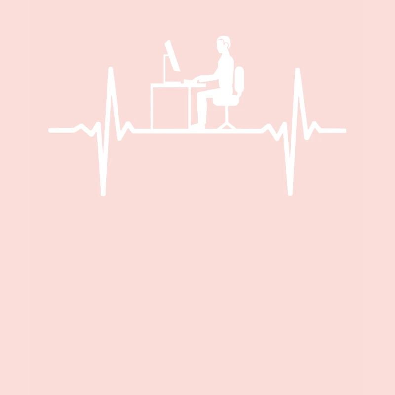 Computer ECG Heartbeat Programmer PC Nerd Pulse