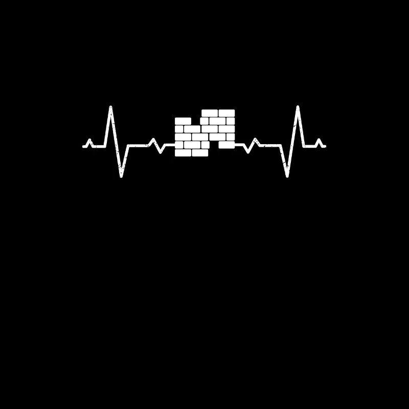 Bricklayer craftsman construction site construction worker heartbeat