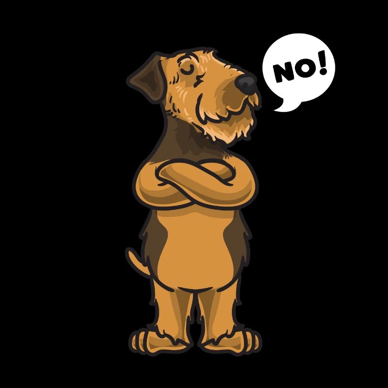Sturer Airedale Terrier Chien
