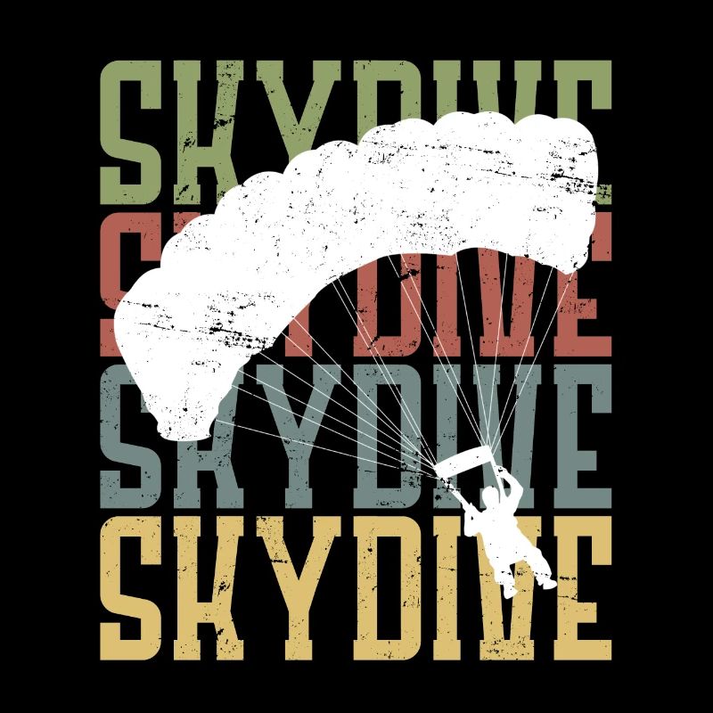 Parachutist motif Skydive Skydiver