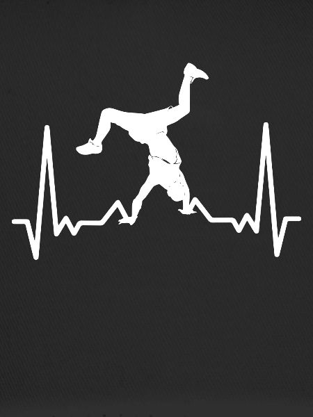 Breakdancing heartbeat breakdancer