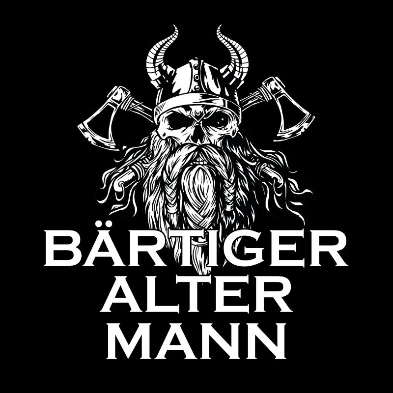 Wikinger Mann Bart Spruch Geschenkidee