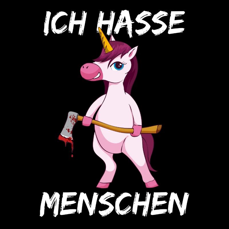Ich Hasse Menschen Einhorn Unicorn