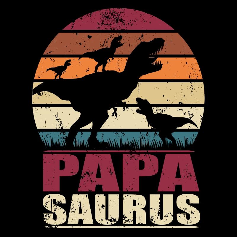 Papasaurus Dinosaurier Drillinge Vater Trex Dino