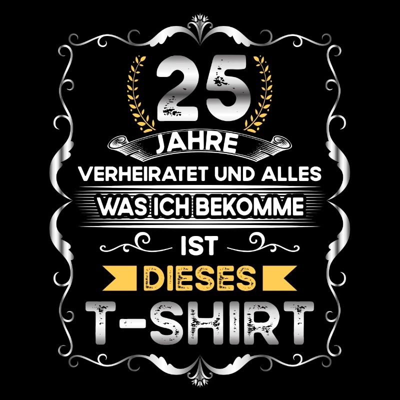 Traumpaar seit 25 Jahren Silberhochzeit Geschenk