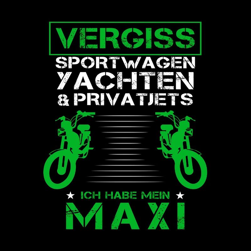 Maxi Moped Oldtimer Mopedfahrer Zweitakter