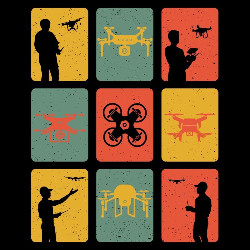 Drones rétro drones pilote Quadrocopter drones