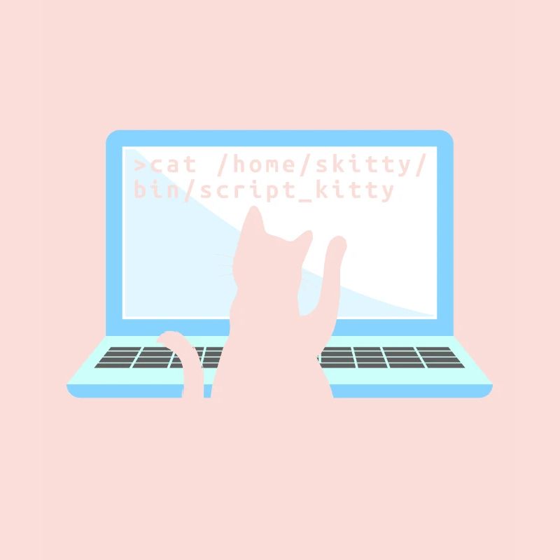 Katze als Programmierer Coder Katzenbesitzer