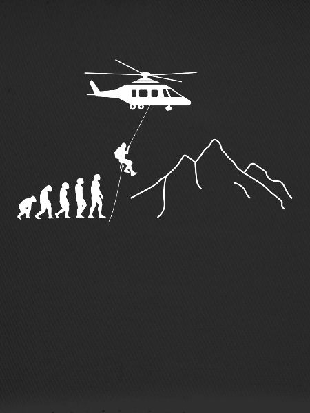 Evolution Bergretter Bergrettung Geschenk