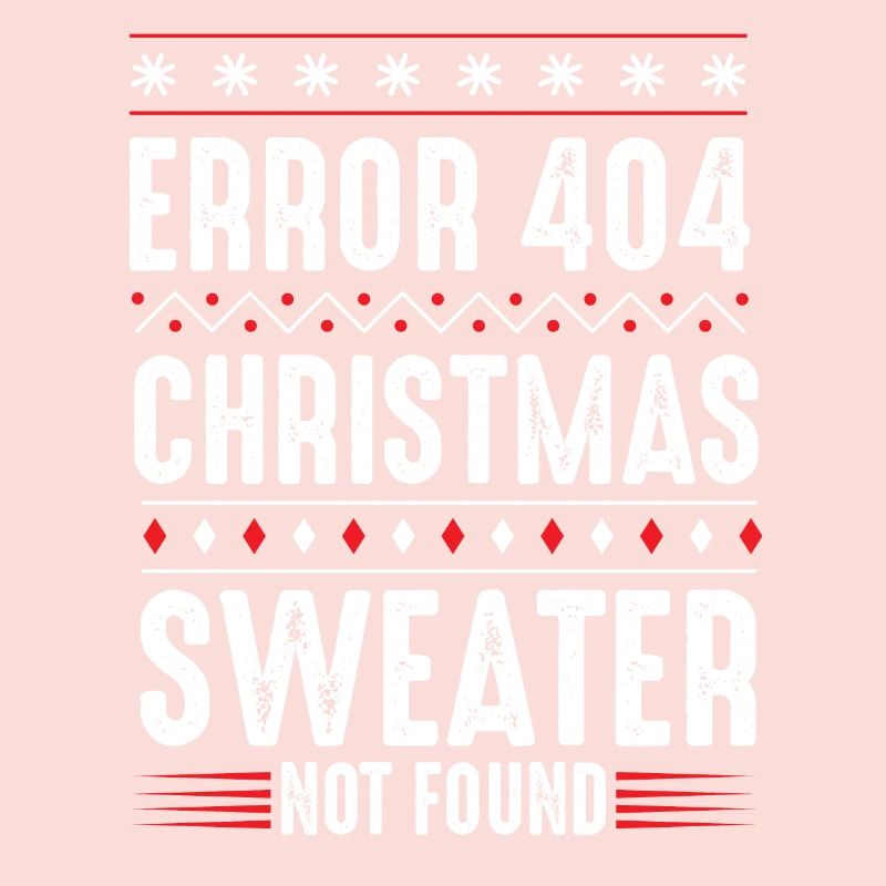 Error 404 Christmas Sweater Not Found Computer