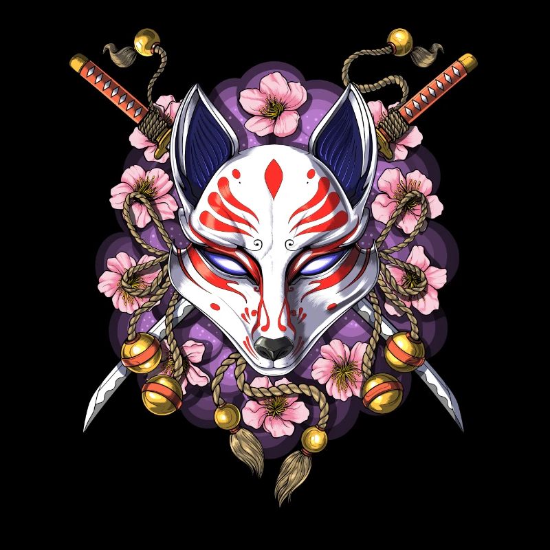 Kitsune Japanese Fox Mask