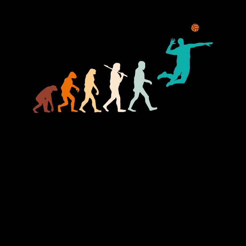 Volleyballer Aufschlag Evolution Volleyball