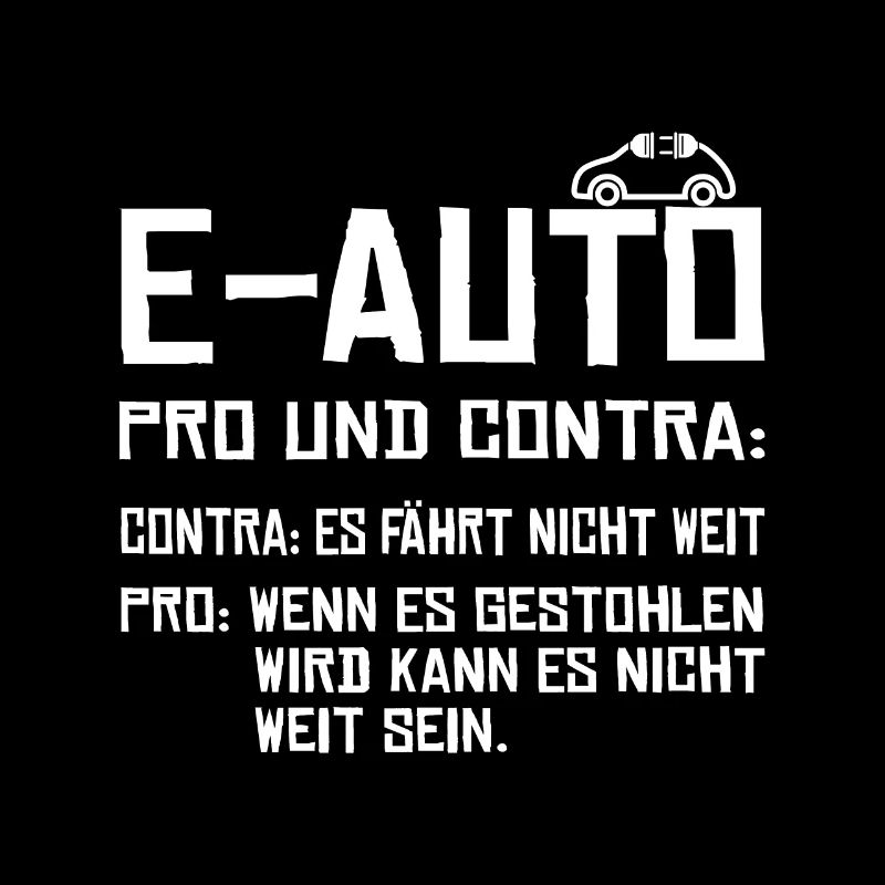 Anti Elektroauto gegen E-Auto mit Strom lustig