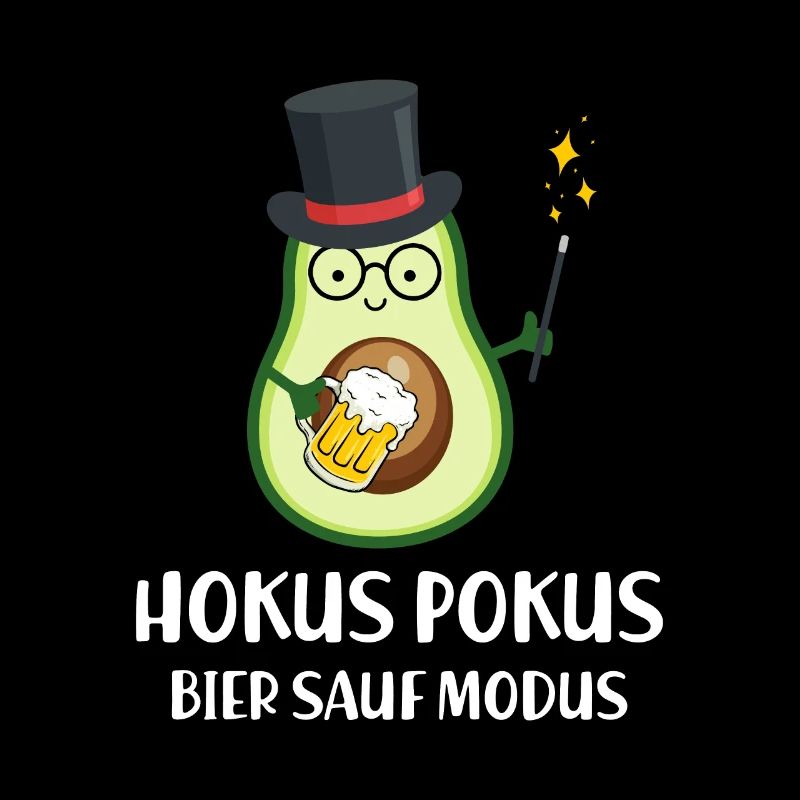Hokus Pokus Bier Sauf Modus Avocado Zauberer