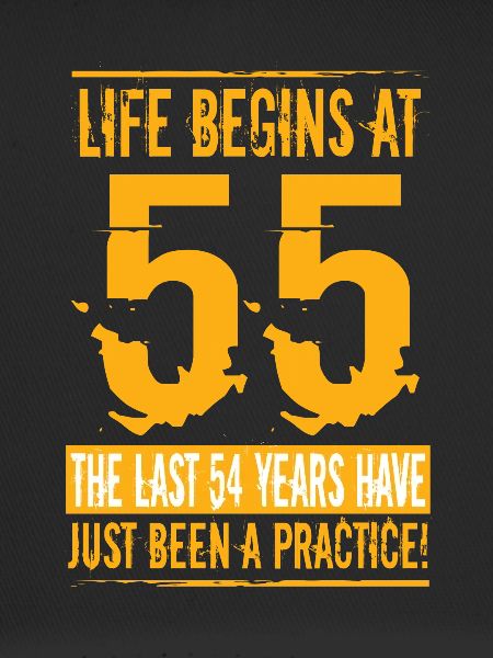55 birthday man