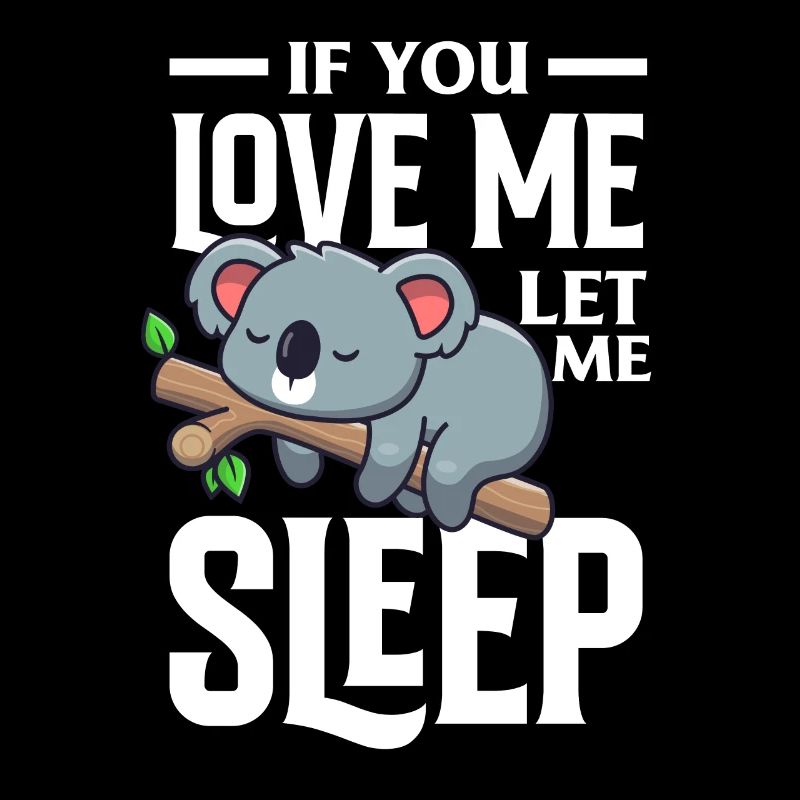 Drôle de koala endormi Koala Cadeau d’ours