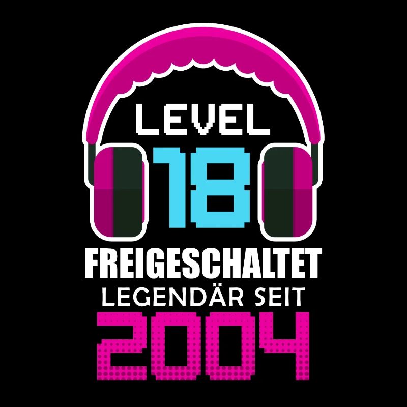 18. Geburtstag Mädchen Level 18 unlocked
