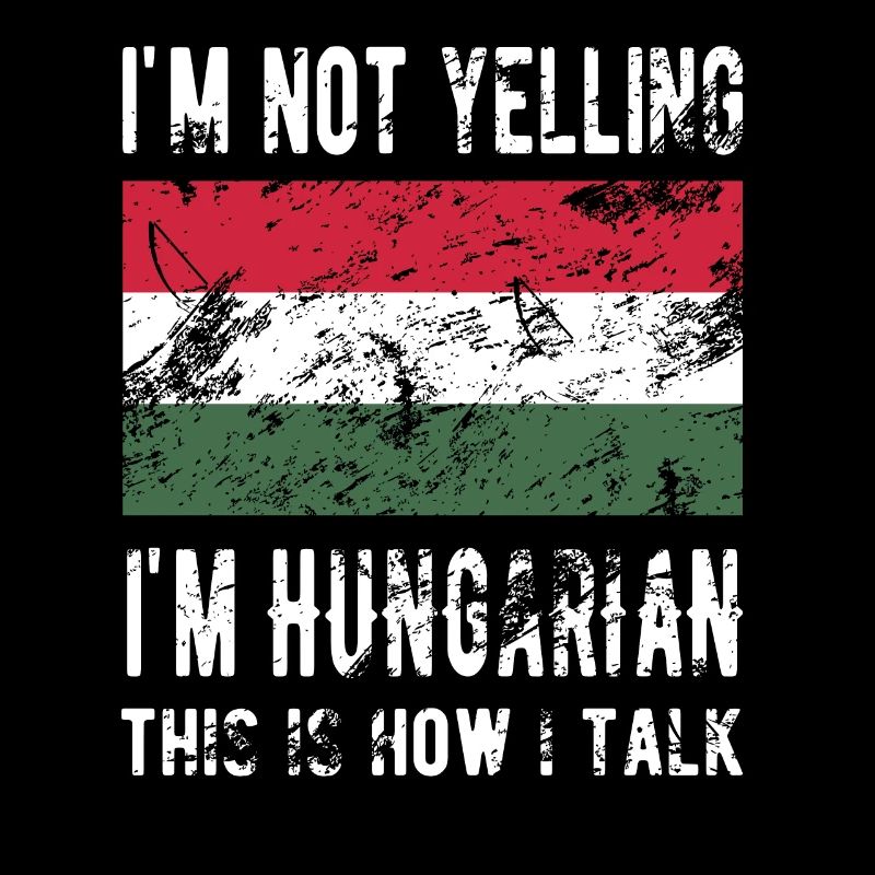 Stolzer Ungar Ungarn Herkunft Ungarische Flagge