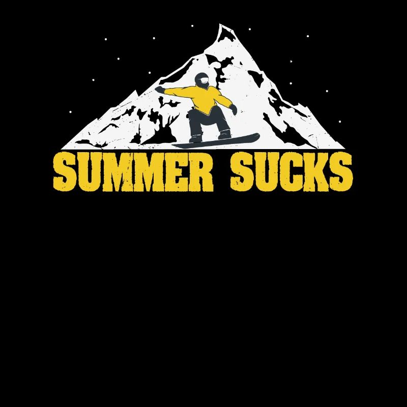 Summer Sucks Snowy Mountains Snowboard