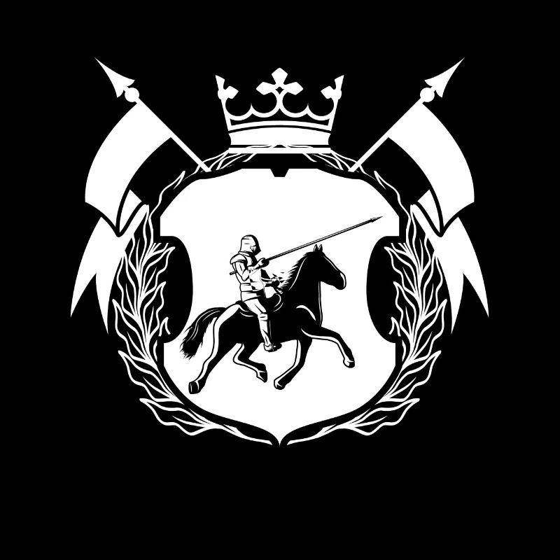 Jeu de rôle de cheval chevalier médiéval