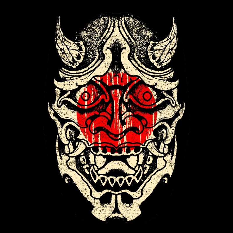 Japanese samurai mask