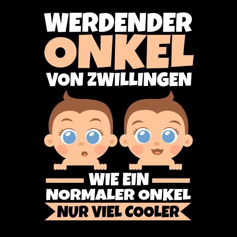 Werdender Onkel von Zwillingen