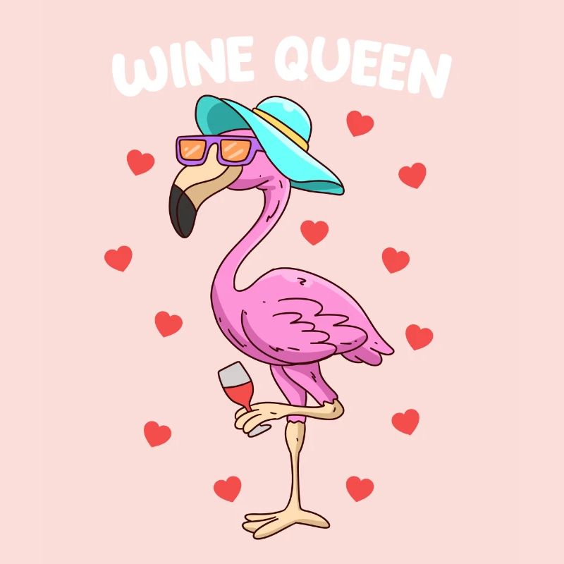 Wine Queen Wine Drinker Dames