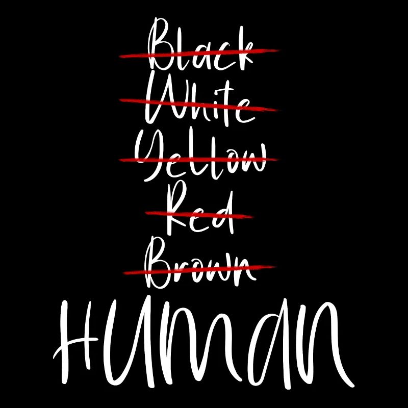 Black White Red Yellow Brown Human