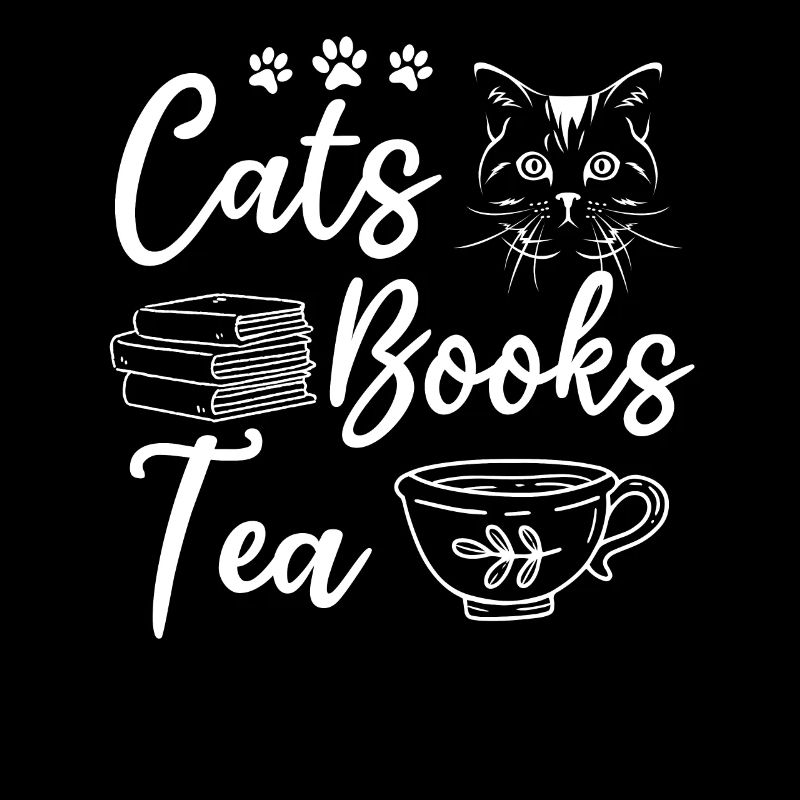 Cats Books Teebuch Lesen Katzenbesitzer