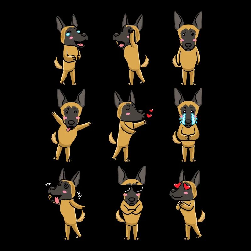 Malinois Dog Mechelaar Emoticon