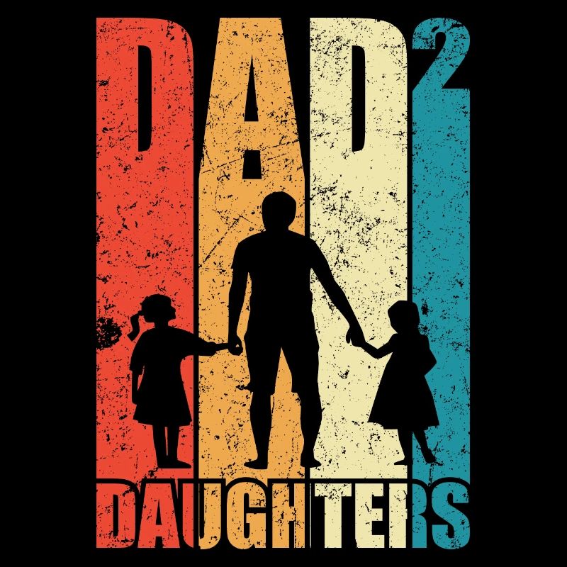 Dad High 2 Papa High 2 Daughters Father's Day Gift