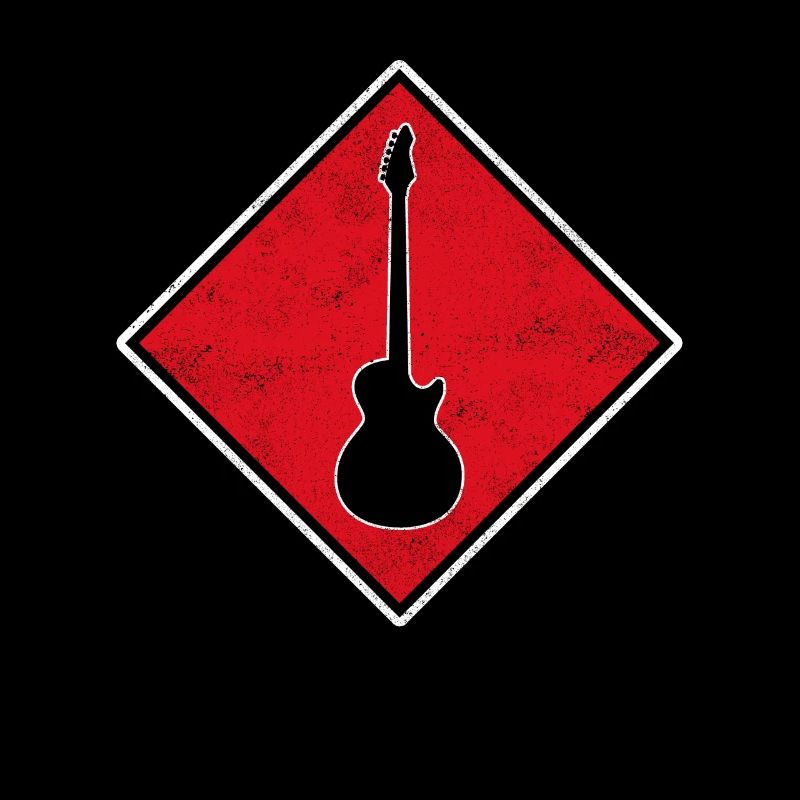 Rock Electric Guitar Logo