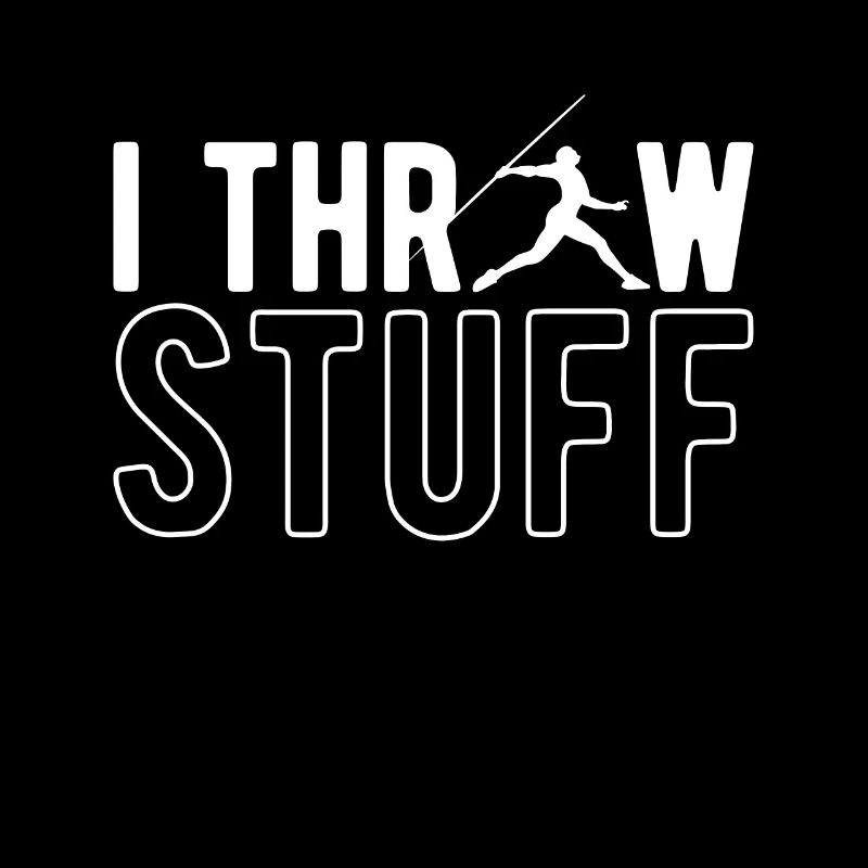I Throw Stuff Speerwurf Shirt Geschenk